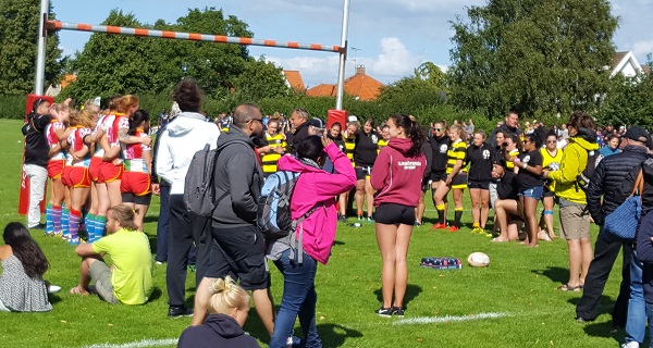 Women's cup final ceromony Jesters and Susie's Saloon